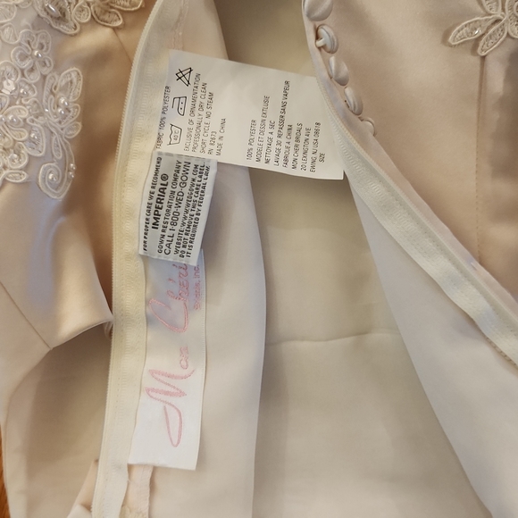 Mon Cheri Flower Girl Dress sz 8 - Picture 9 of 13